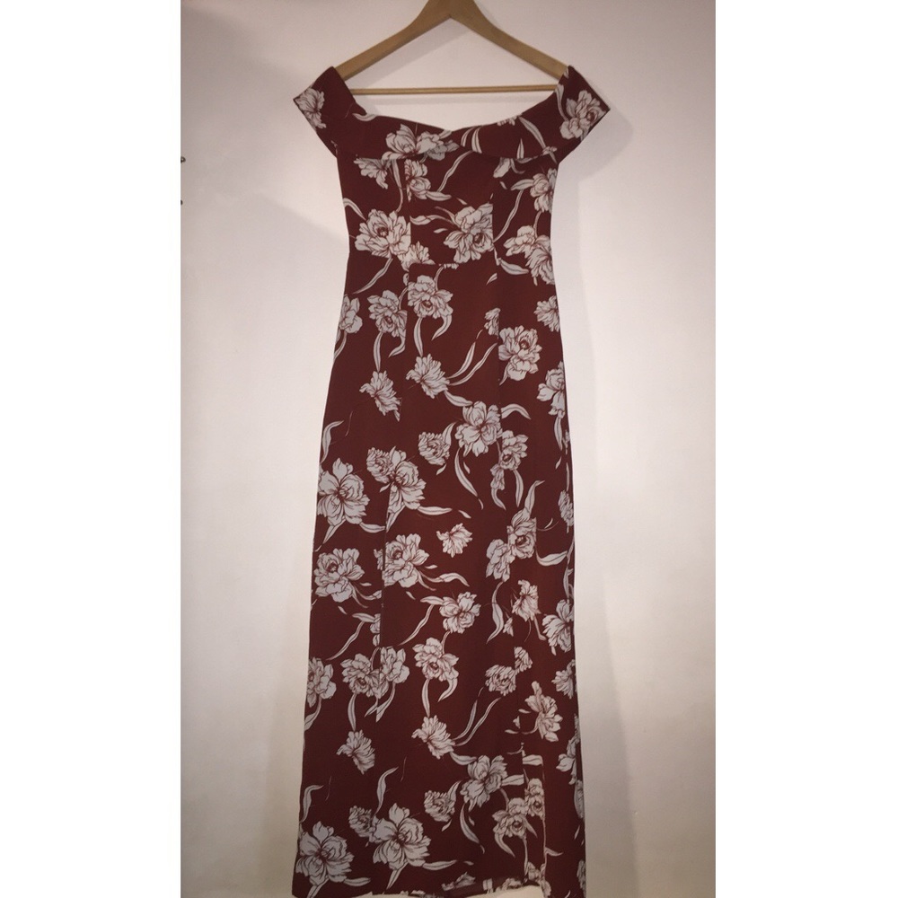 Nordstrom maxi dress, off-the-shoulder, side slit